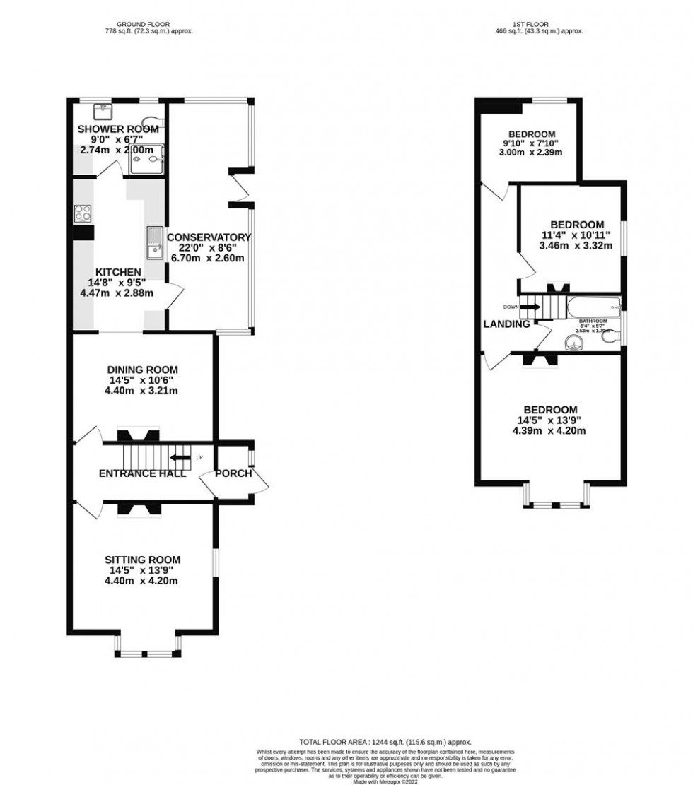 Floorplan for Liddington Street, Swindon