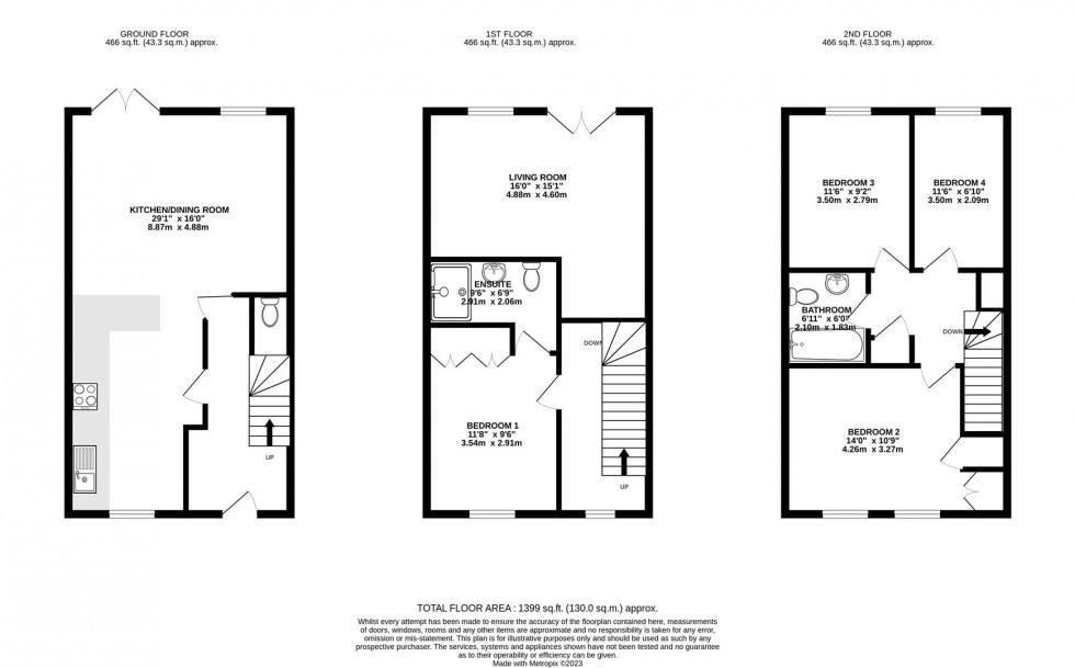 Floorplan for Britten Road, Swindon