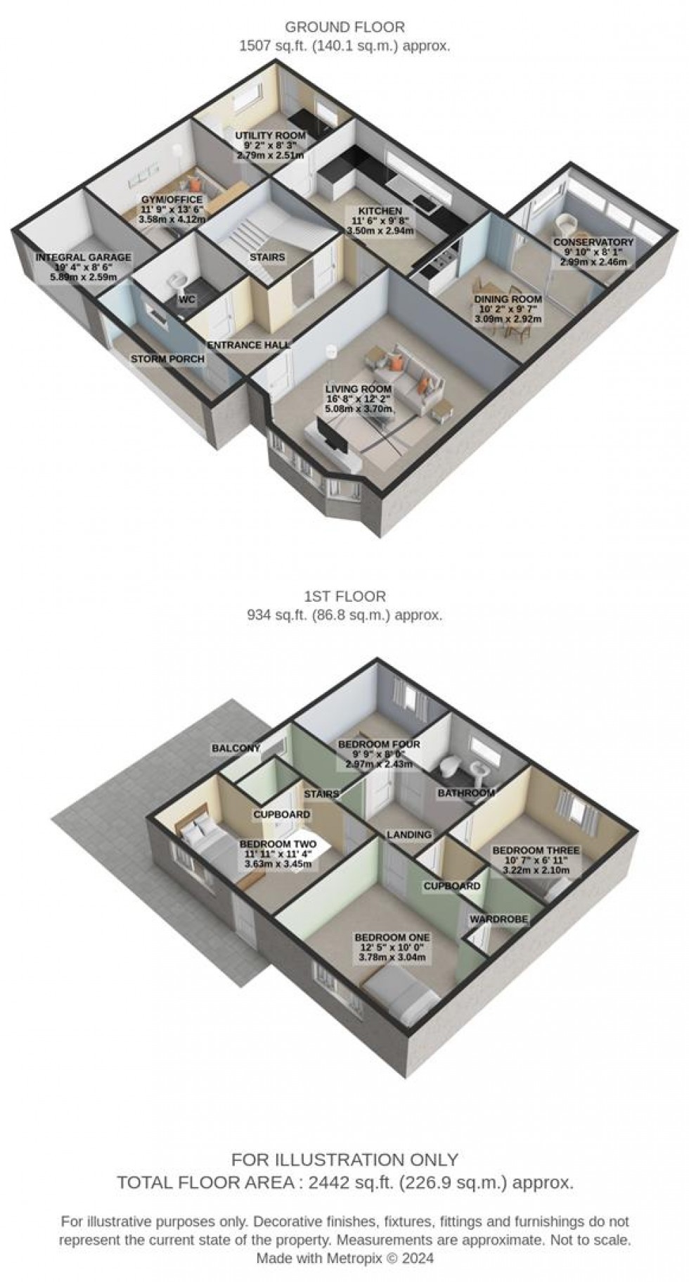 Floorplan for Tealsbrook, Covingham, Swindon