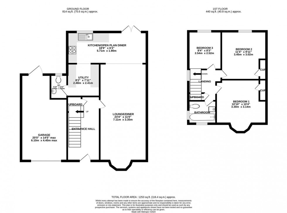 Floorplan for Dores Road, Upper Stratton