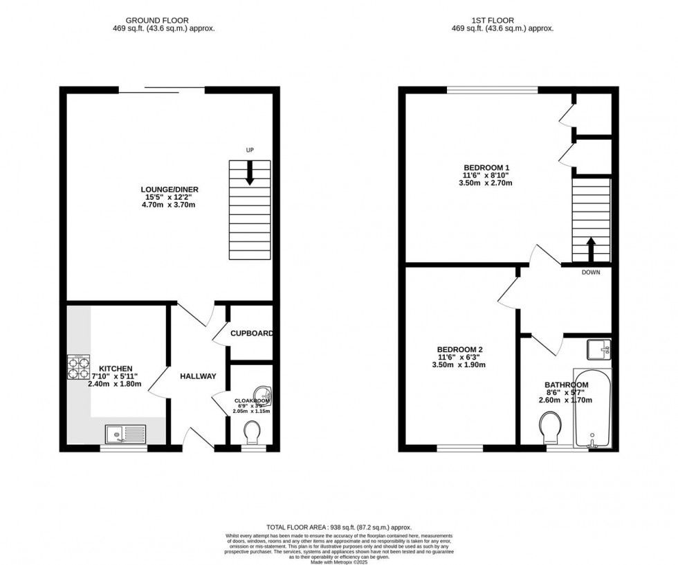Floorplan for Bowman Close, Stratton, Swindon