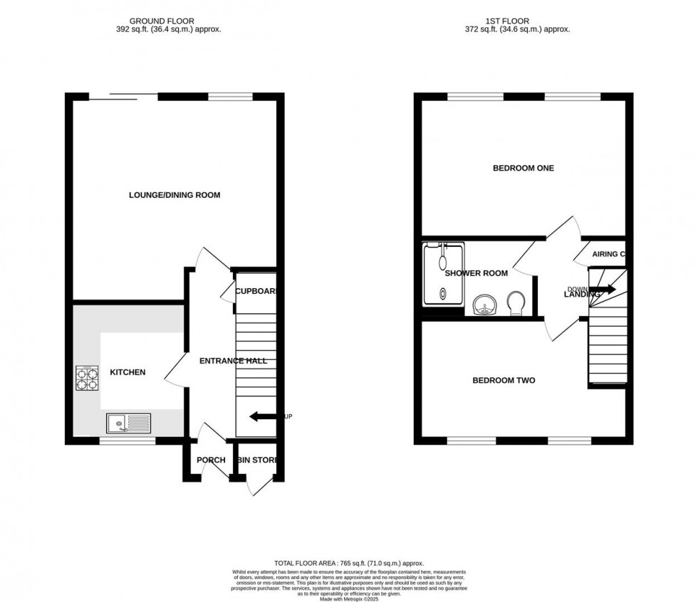 Floorplan for The Weavers, Swindon