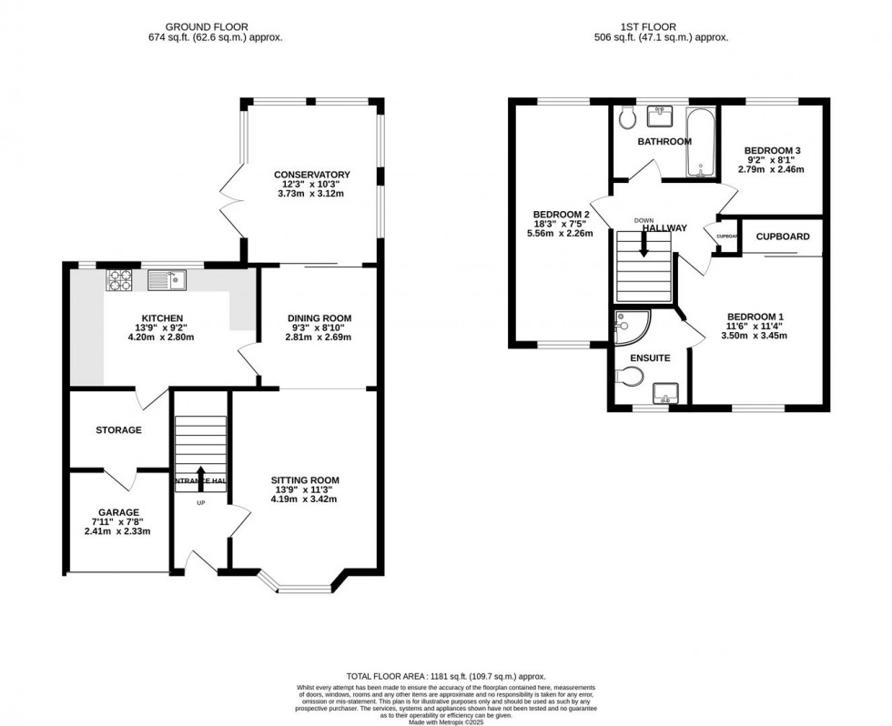 Floorplan for Horseshoe Crescent, Peatmoor, Swindon