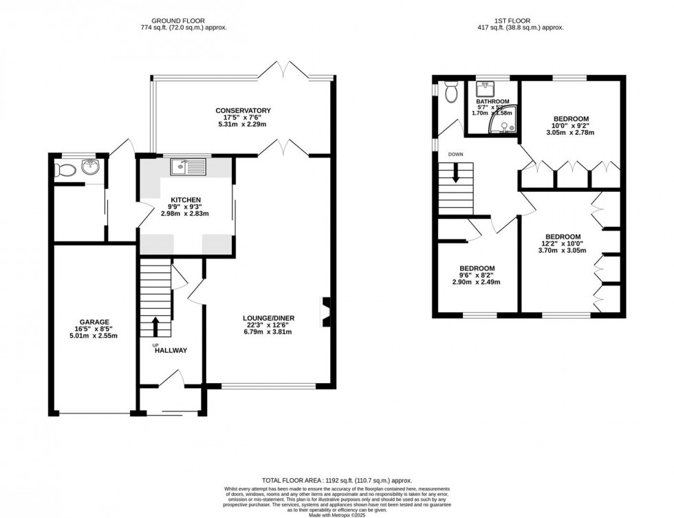 Floorplan for Kipling Gardens, Swindon