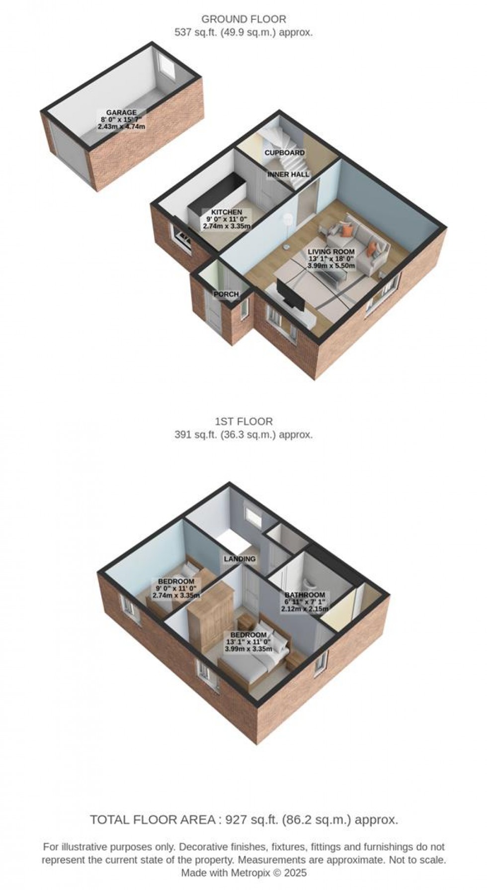 Floorplan for Rickyard Cottages, Broad Hinton, Swindon