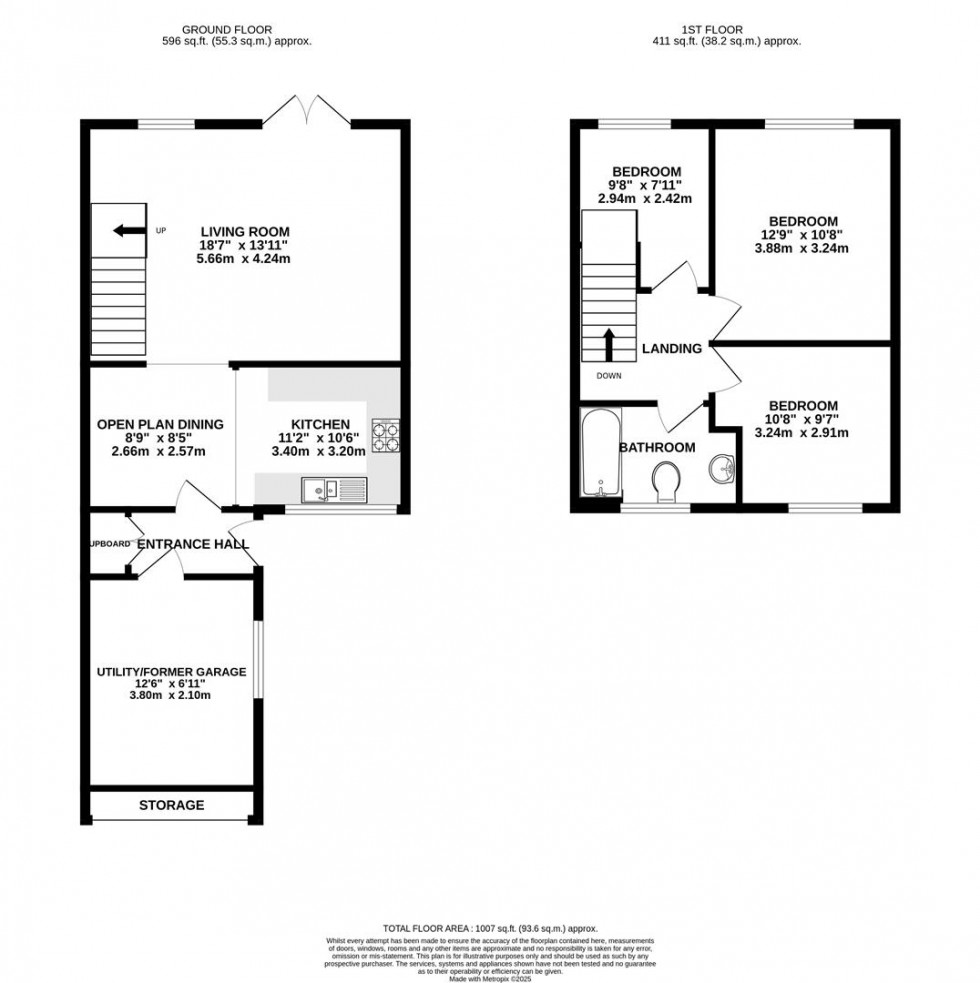Floorplan for Peregrine Close, Swindon