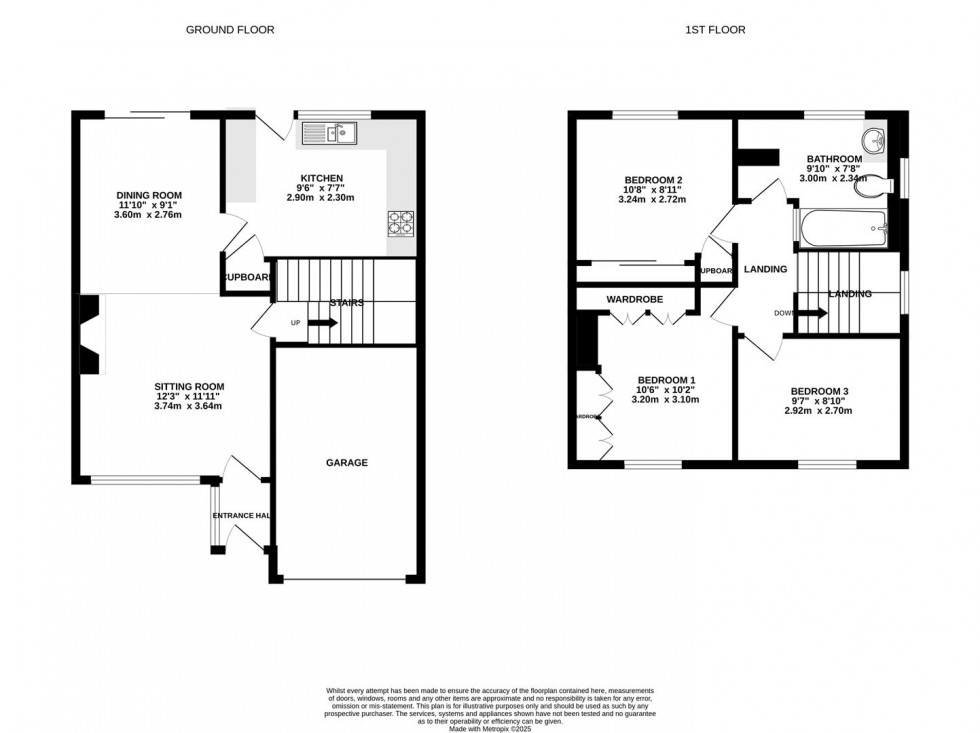 Floorplan for Compton Close, Eldene, Swindon