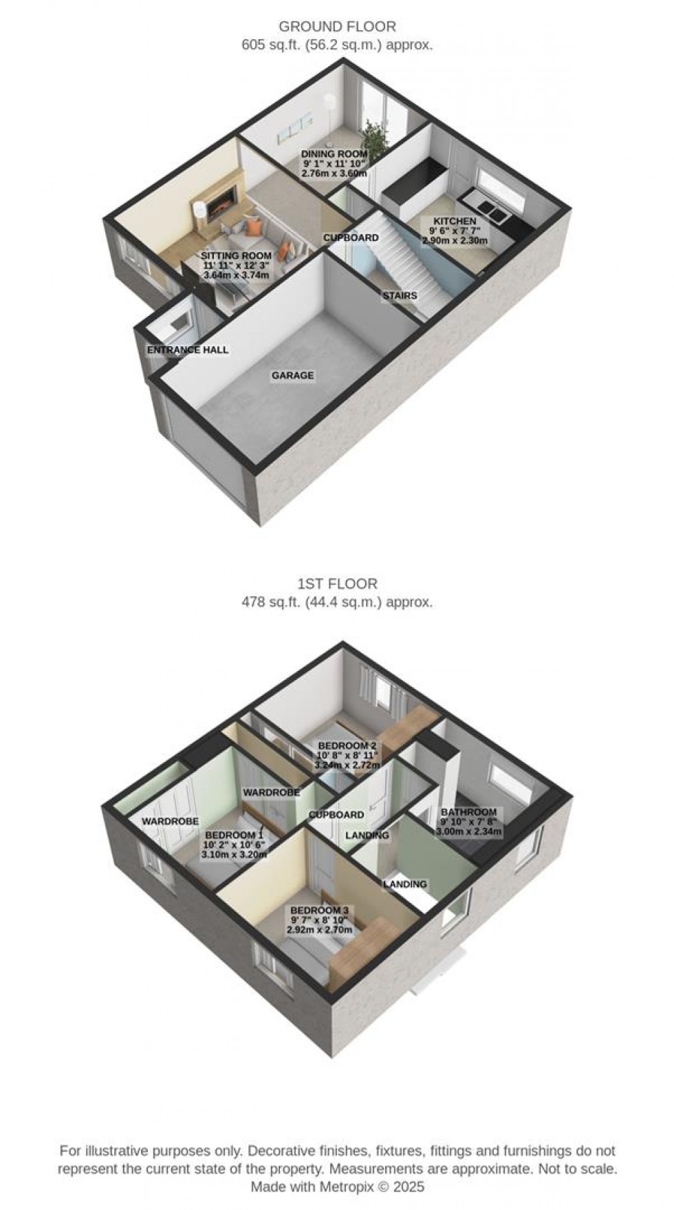 Floorplan for Compton Close, Eldene, Swindon