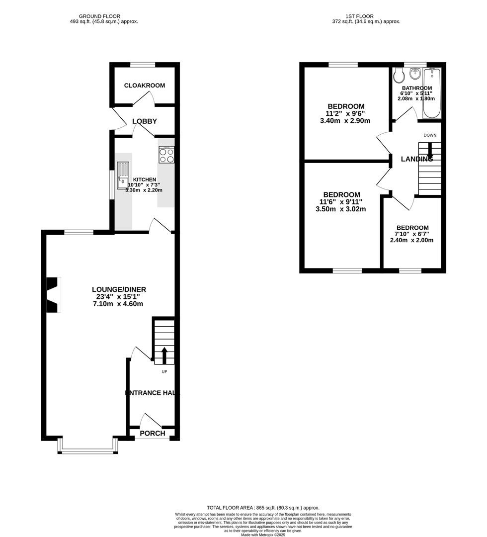Floorplan for Norton Grove, Old Walcot, Swindon