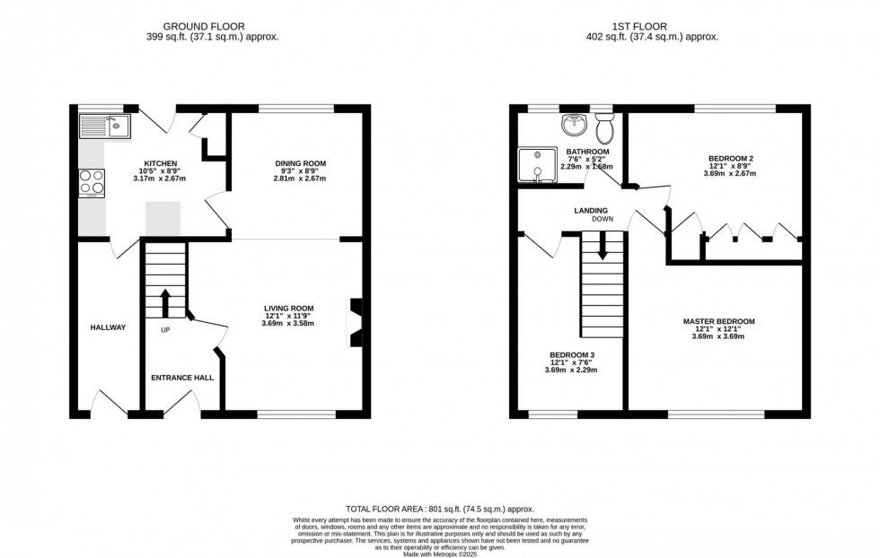 Floorplan for Grantley Close, Swindon