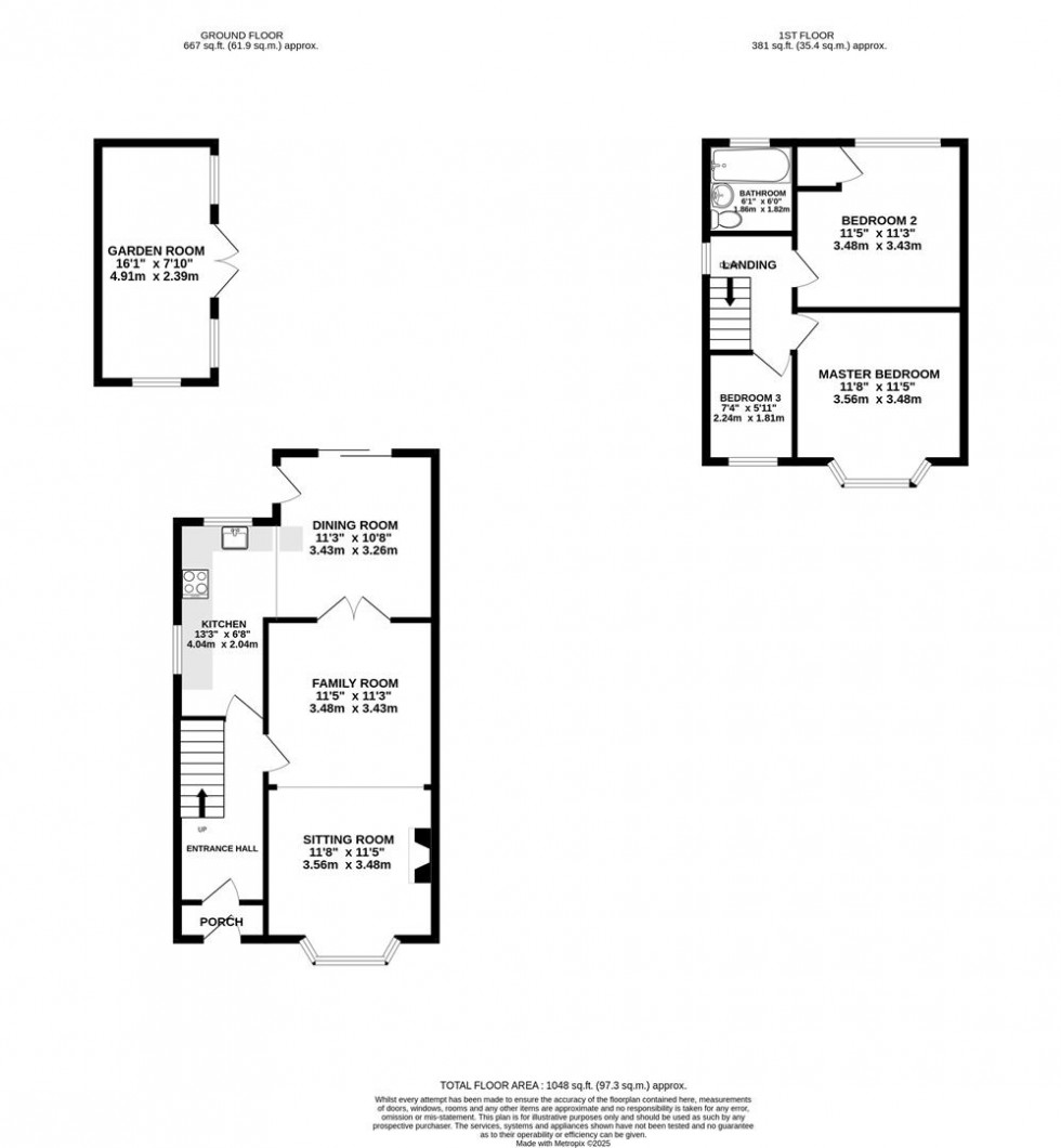 Floorplan for Vicarage Road, Swindon