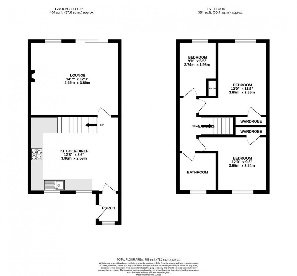 Floorplan for Copse Avenue, Swindon