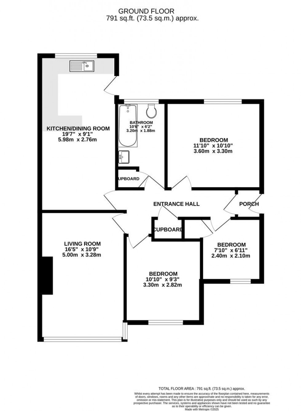 Floorplan for Beverstone Grove, Lawns, Swindon