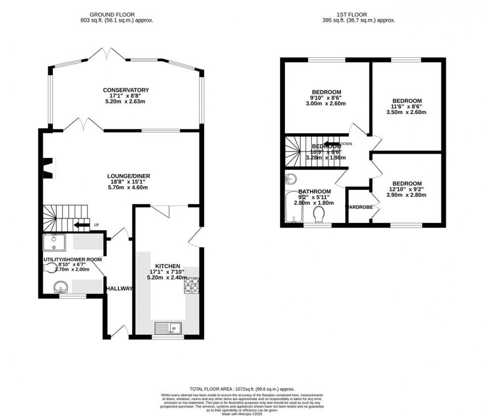 Floorplan for Whitby Grove, Swindon