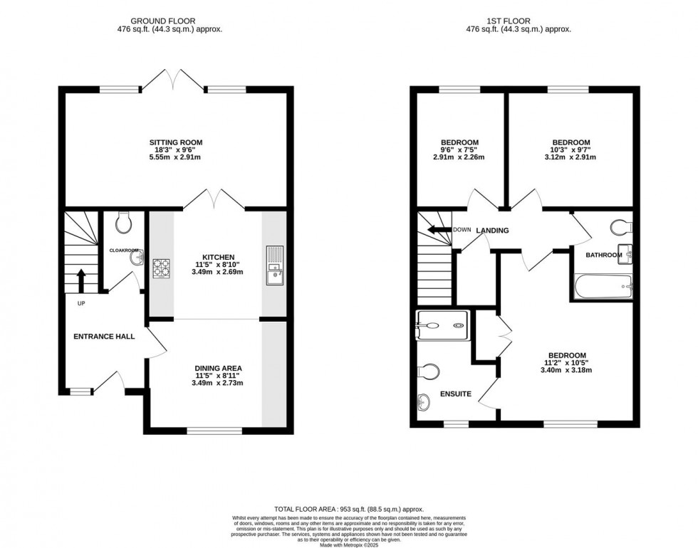 Floorplan for Nevinson Road, Swindon