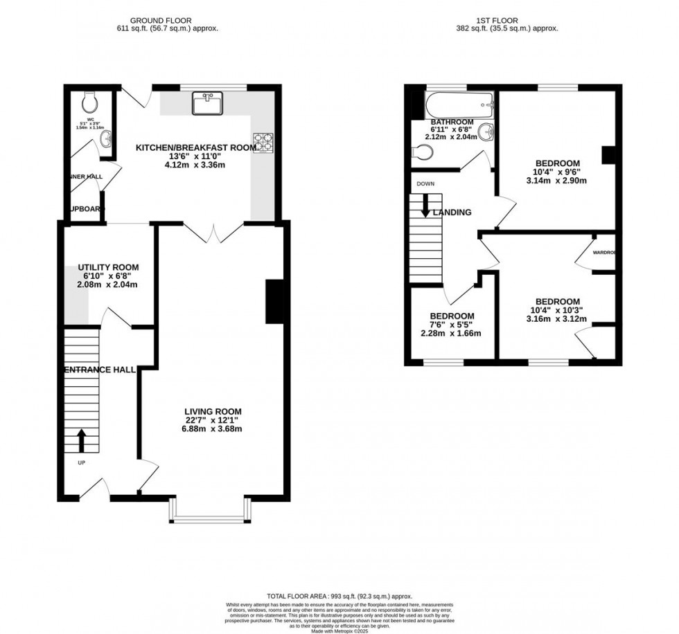 Floorplan for Harcourt Road, Swindon