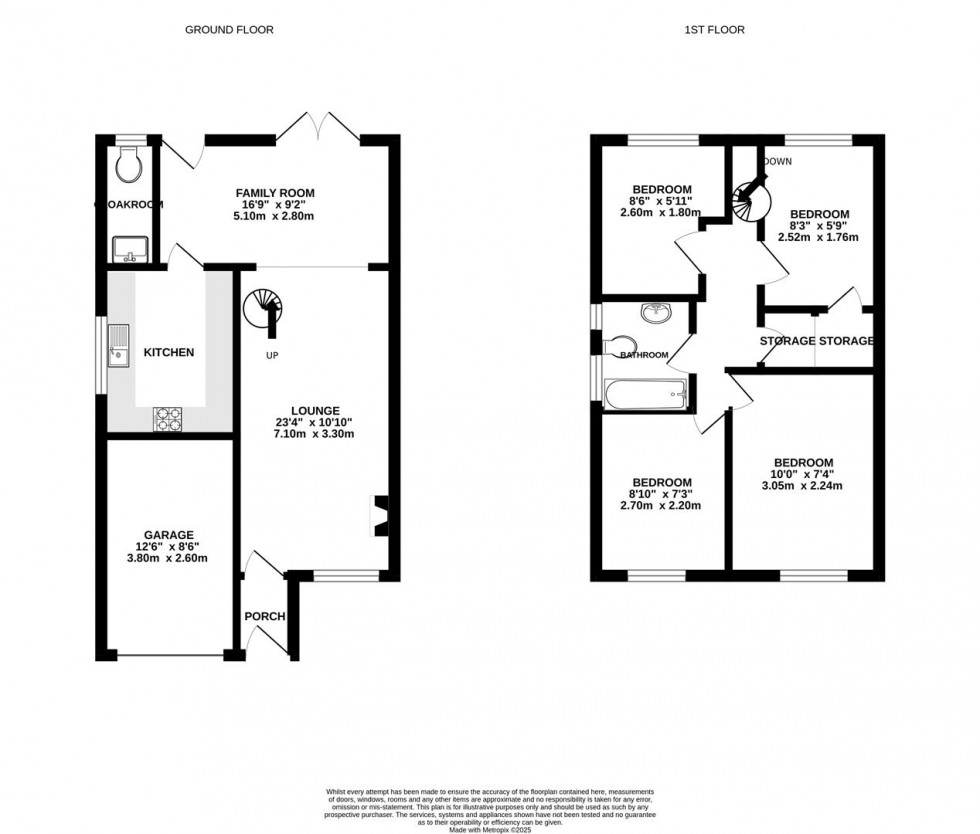 Floorplan for Lambert Close, Freshbrook, Swindon