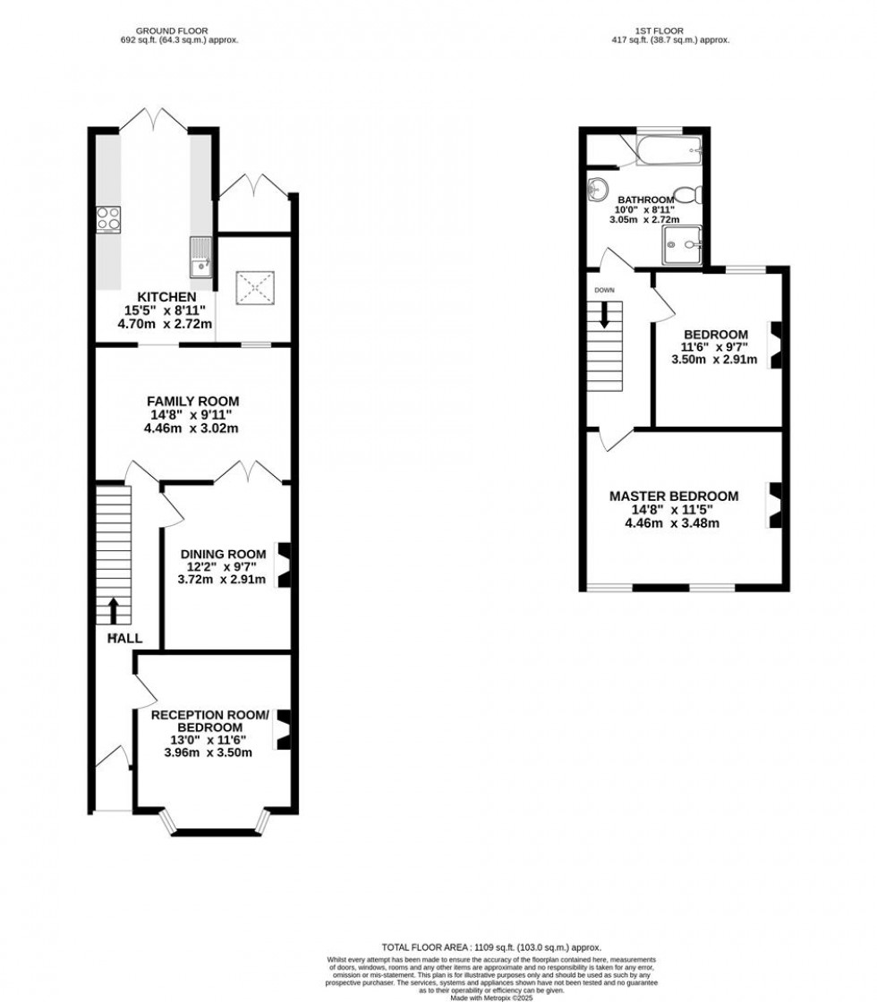 Floorplan for Avenue Road, Swindon