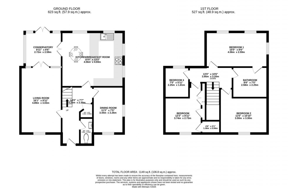Floorplan for Stardust Crescent, Swindon