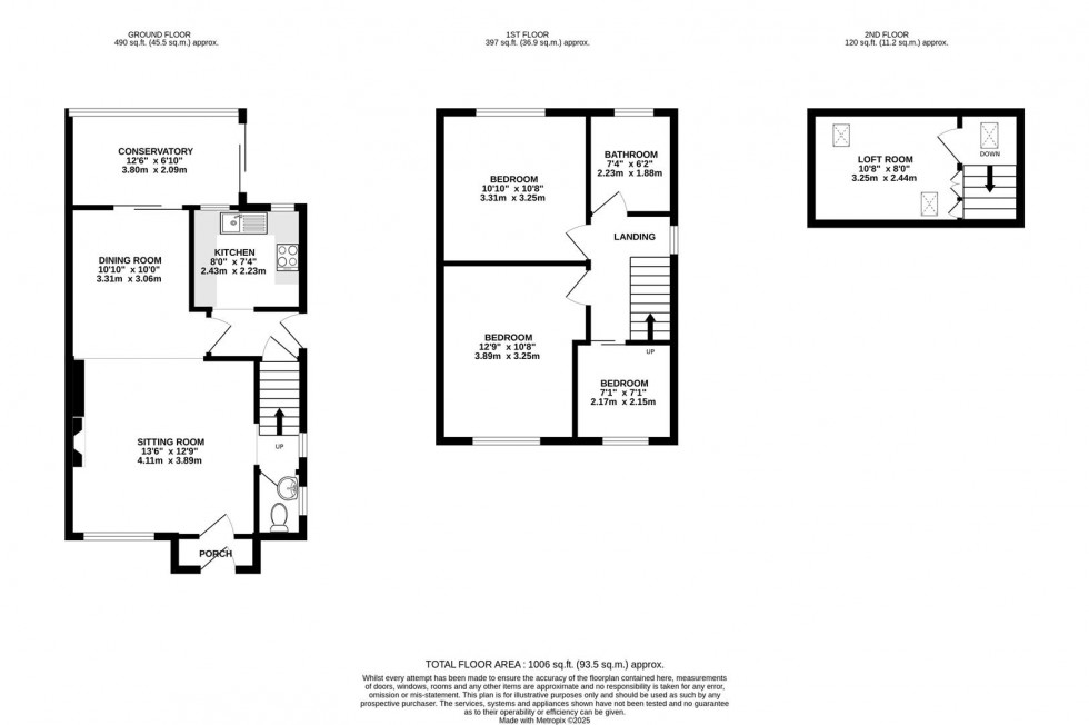 Floorplan for Constantine Close, Swindon