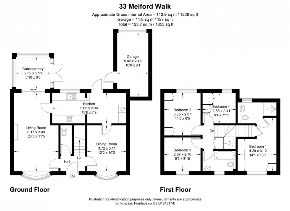 Floorplan for Melford Walk, Nythe, Swindon