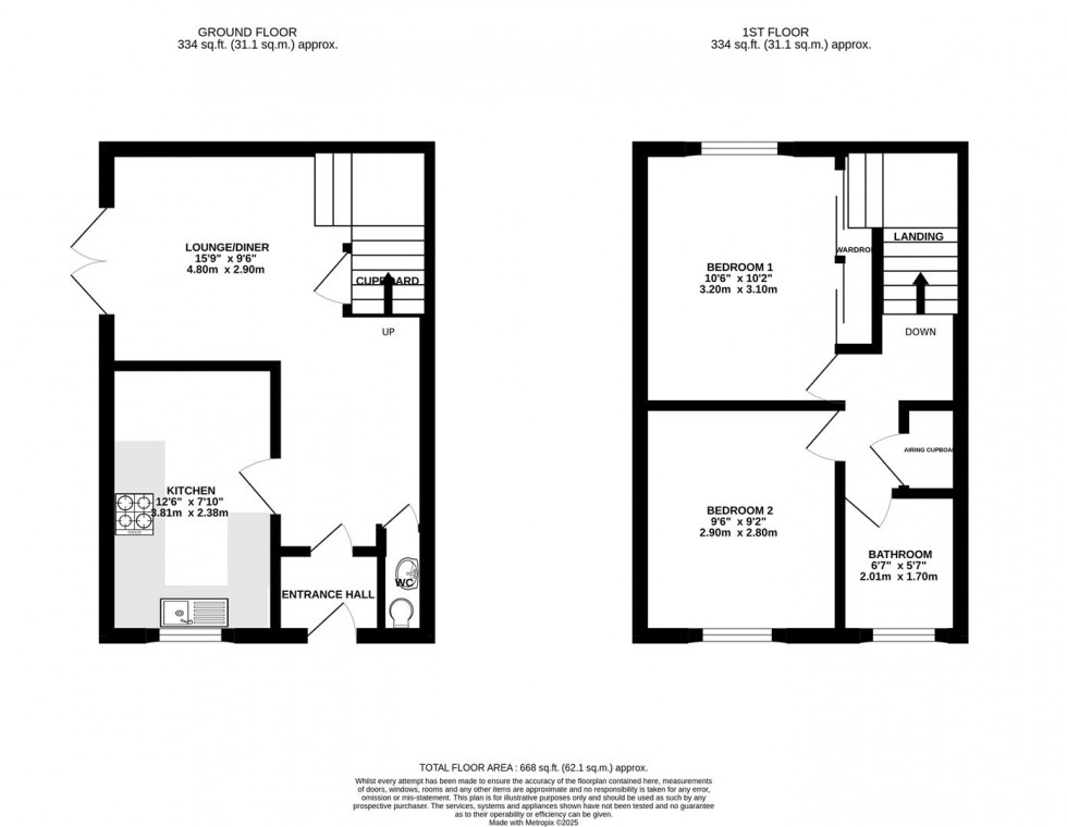 Floorplan for Wagtail Close, Swindon