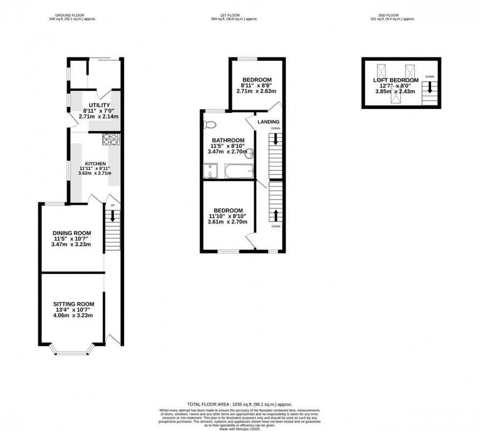 Floorplan for Beatrice Street, Swindon