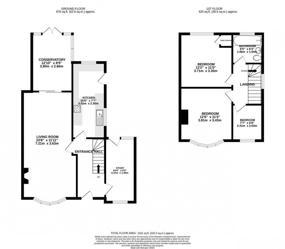 Floorplan for Cornwall Avenue, Swindon