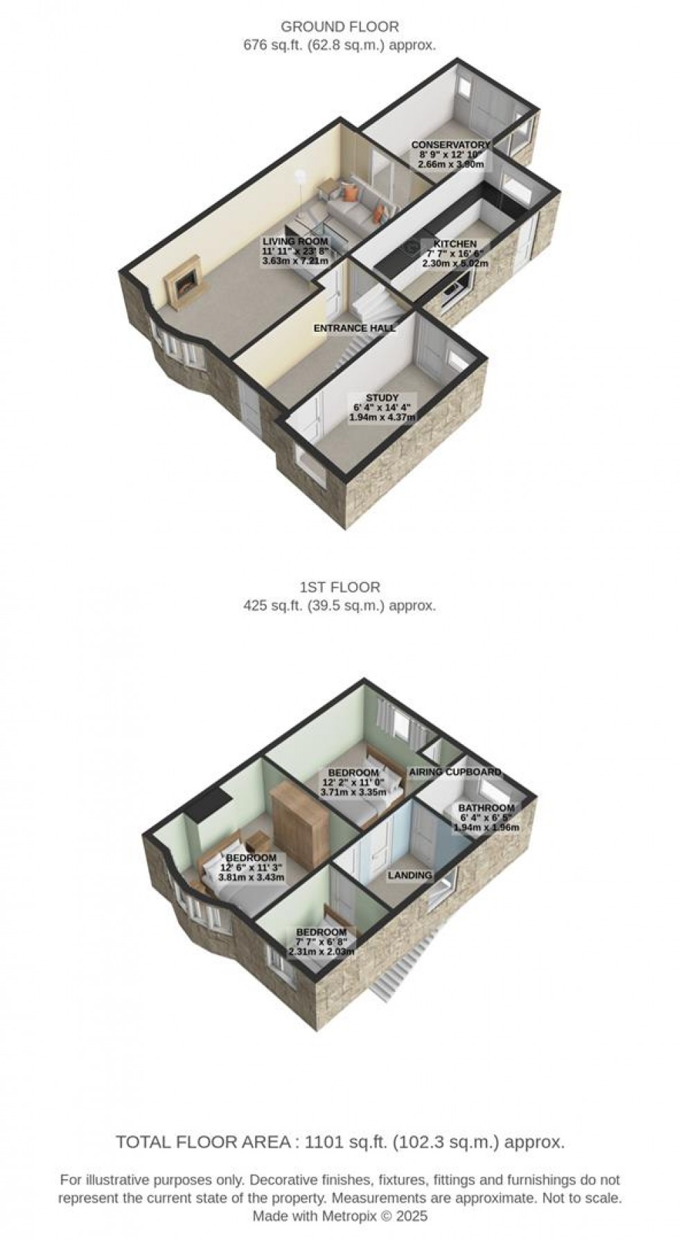Floorplan for Cornwall Avenue, Swindon