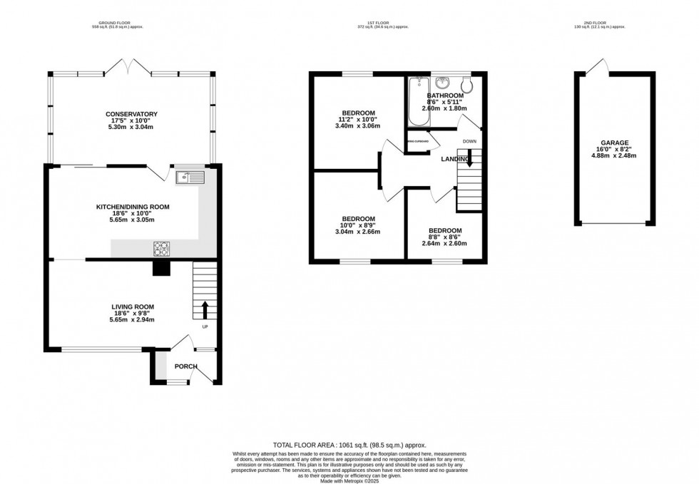 Floorplan for Conrad Close, Liden, Swindon
