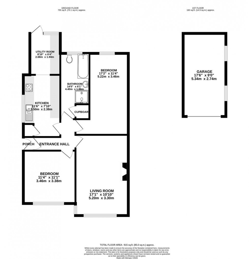 Floorplan for Baileys Way, Wroughton, Swindon