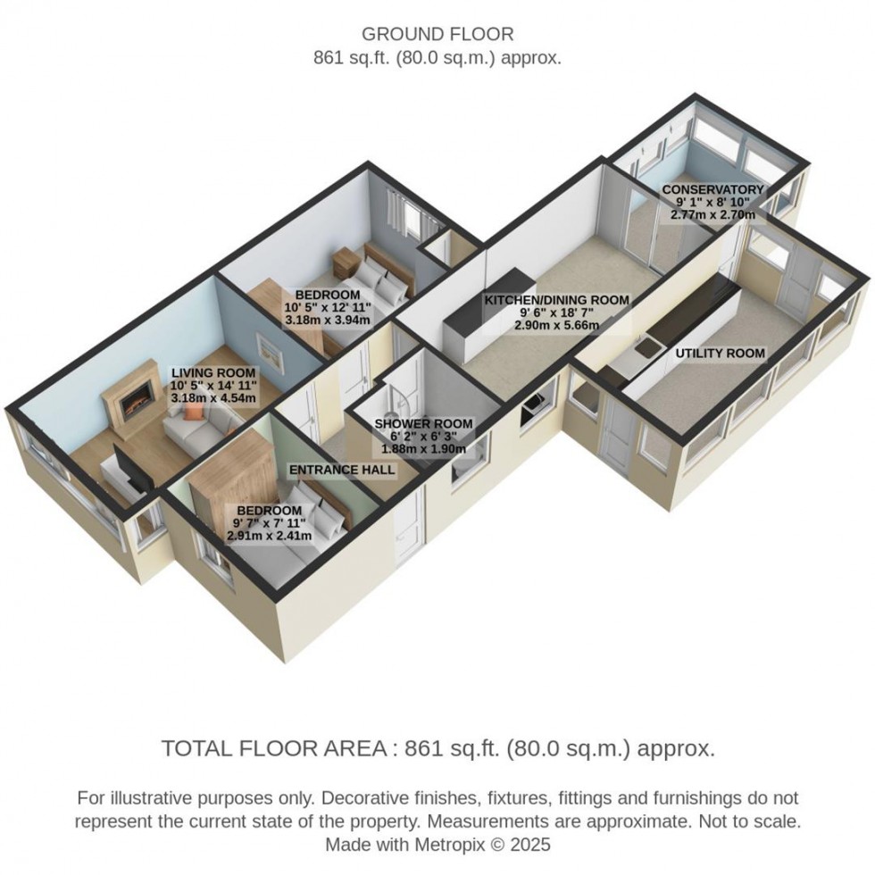Floorplan for Blenheim Road, Wroughton, Swindon