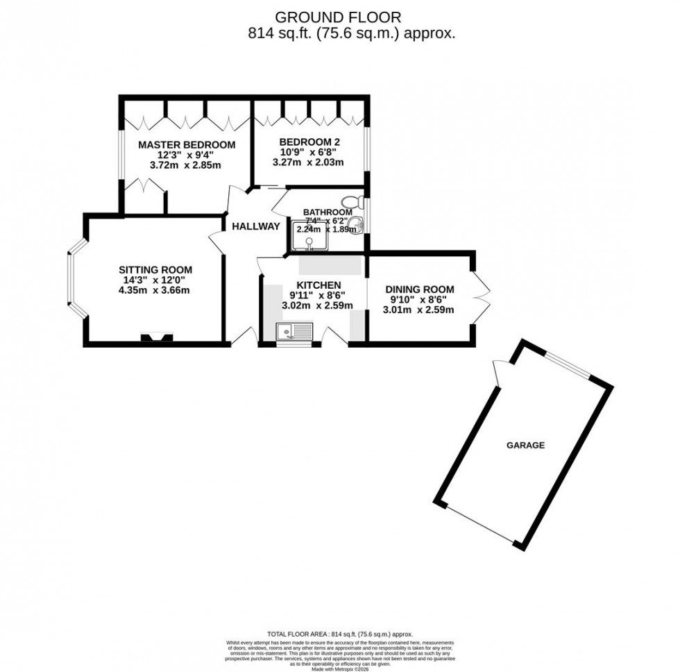 Floorplan for Riverdale Close, Swindon