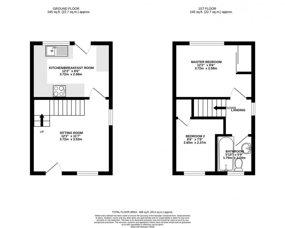 Floorplan for Mallard Close, Swindon