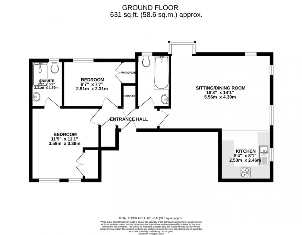 Floorplan for Dydale Road, Swindon