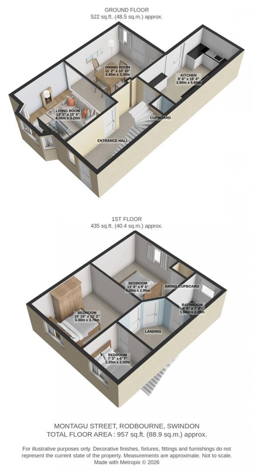 Floorplan for Montagu Street, Rodbourne, Swindon