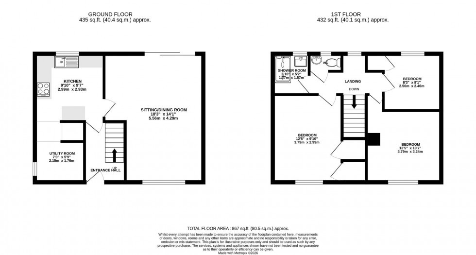 Floorplan for Cranmore Avenue, Swindon