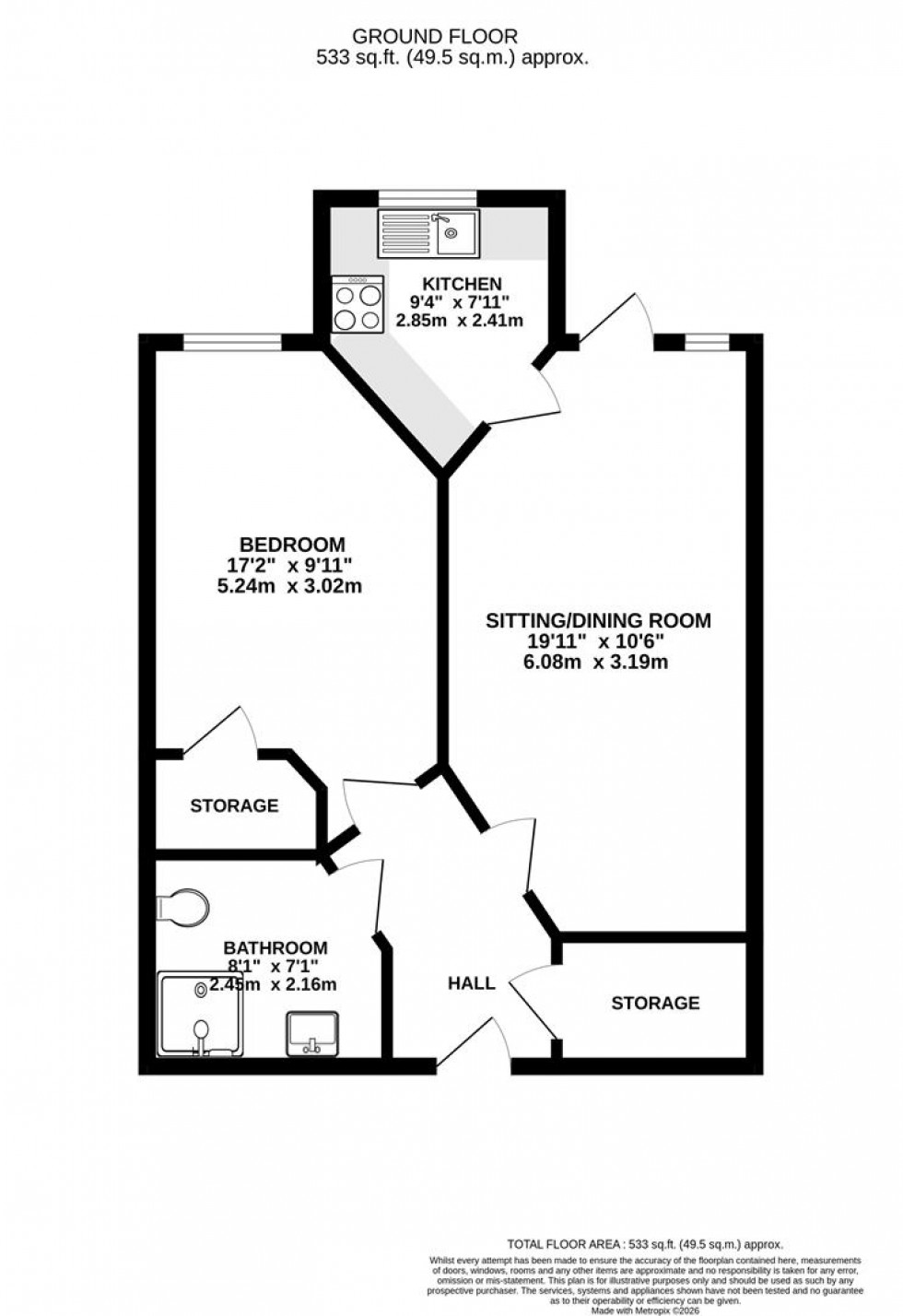 Floorplan for Lowry Way, Swindon