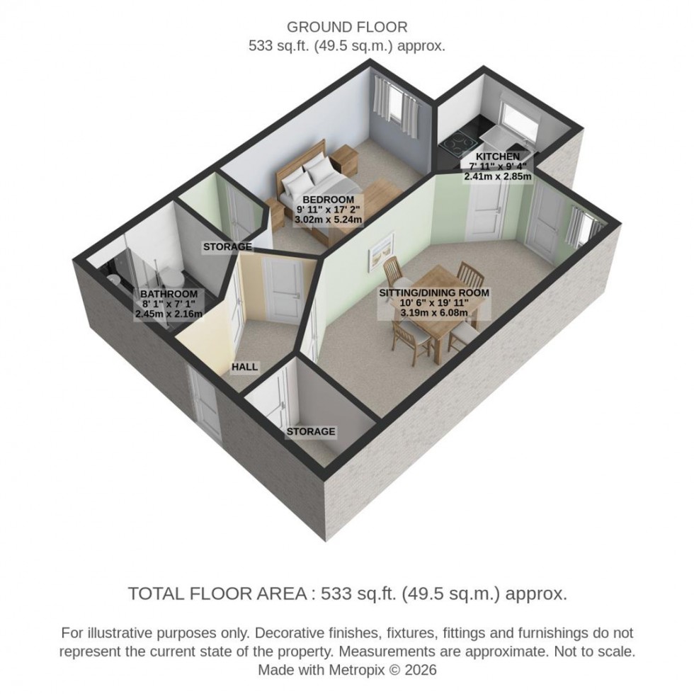 Floorplan for Lowry Way, Swindon