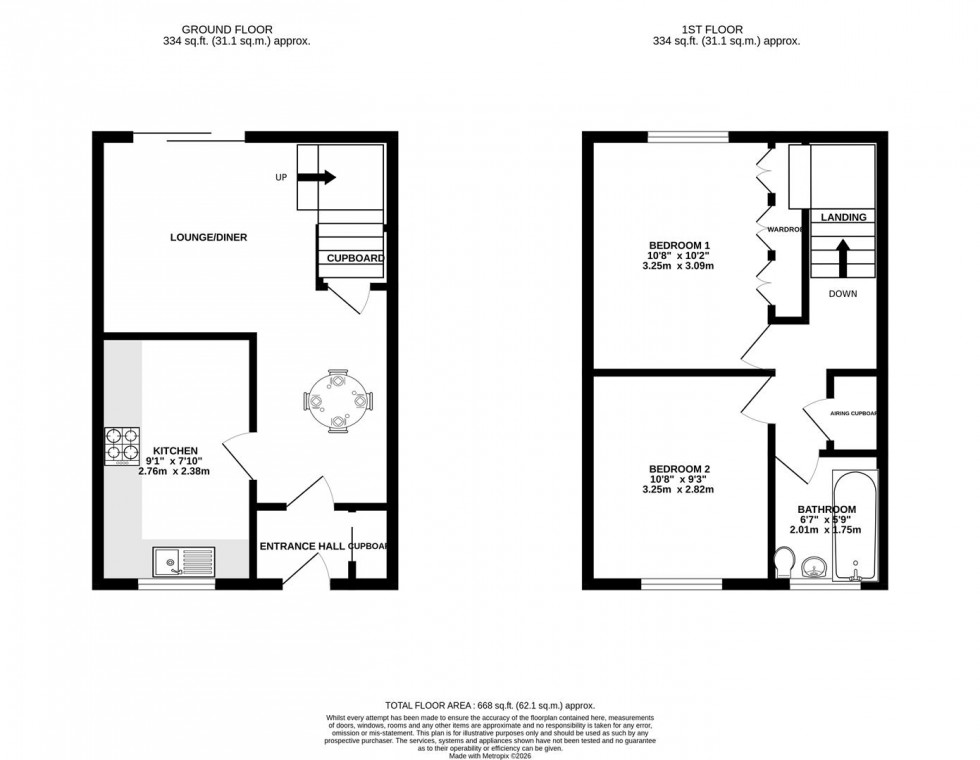 Floorplan for Wagtail Close, Swindon