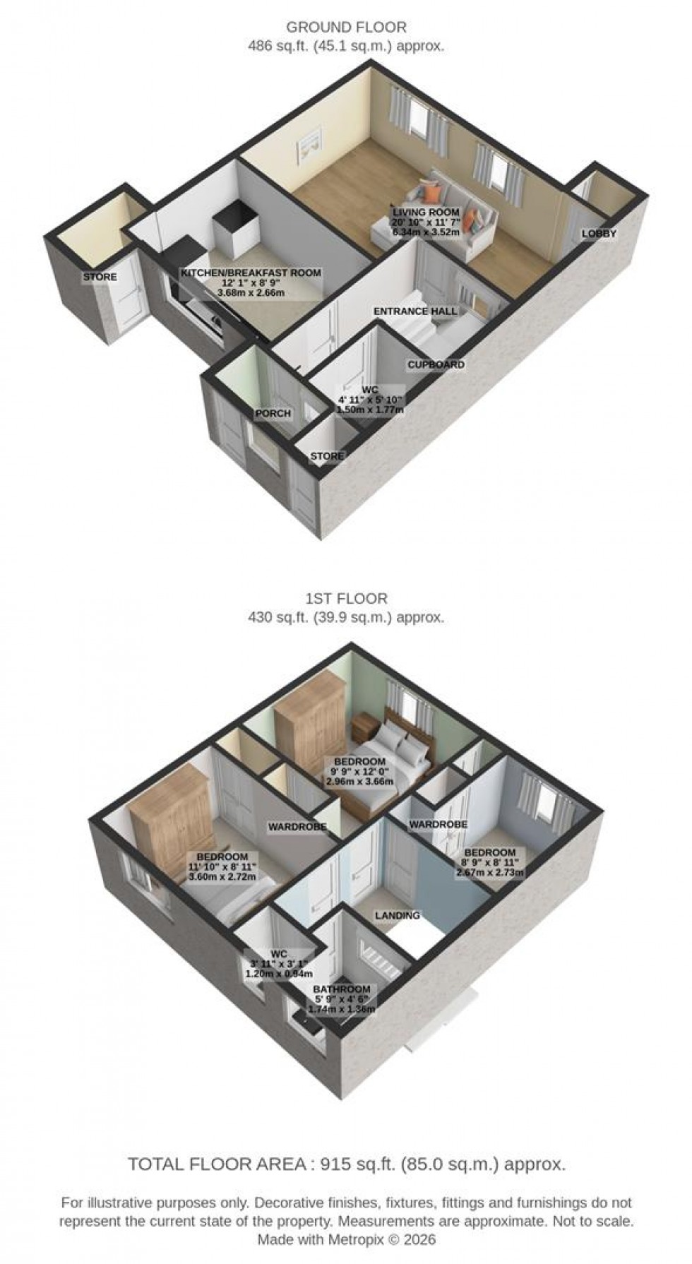 Floorplan for Kingswood Avenue, Park North, Swindon