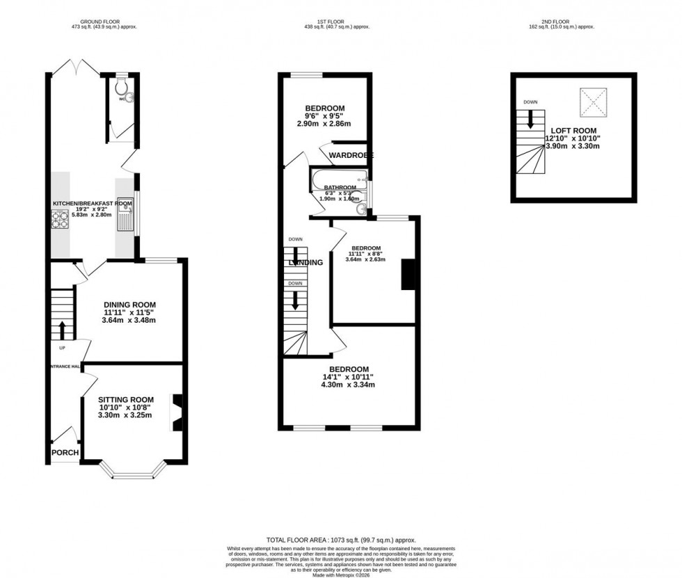 Floorplan for Plymouth Street, Swindon