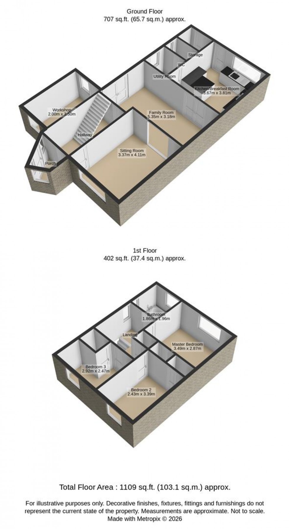 Floorplan for St. Andrews Close, Wroughton, Swindon
