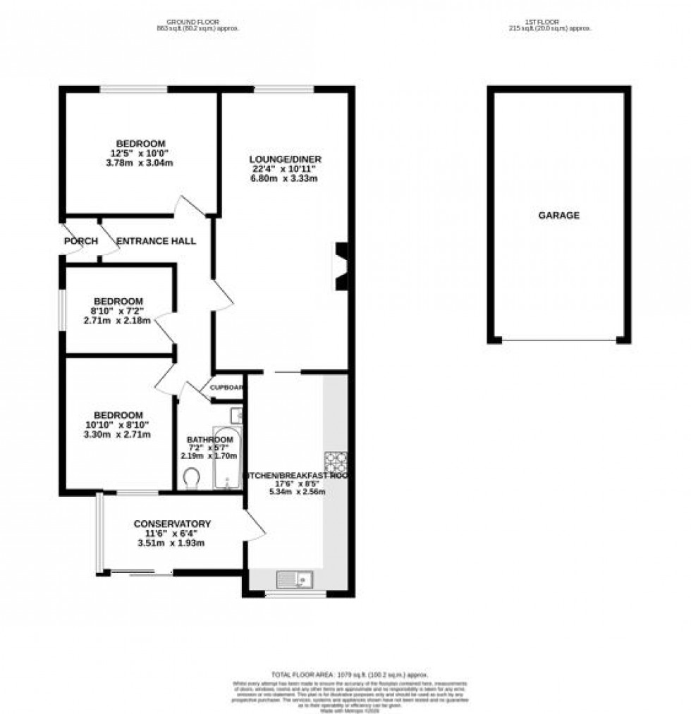 Floorplan for Maskeleyne Way, Wroughton, Swindon