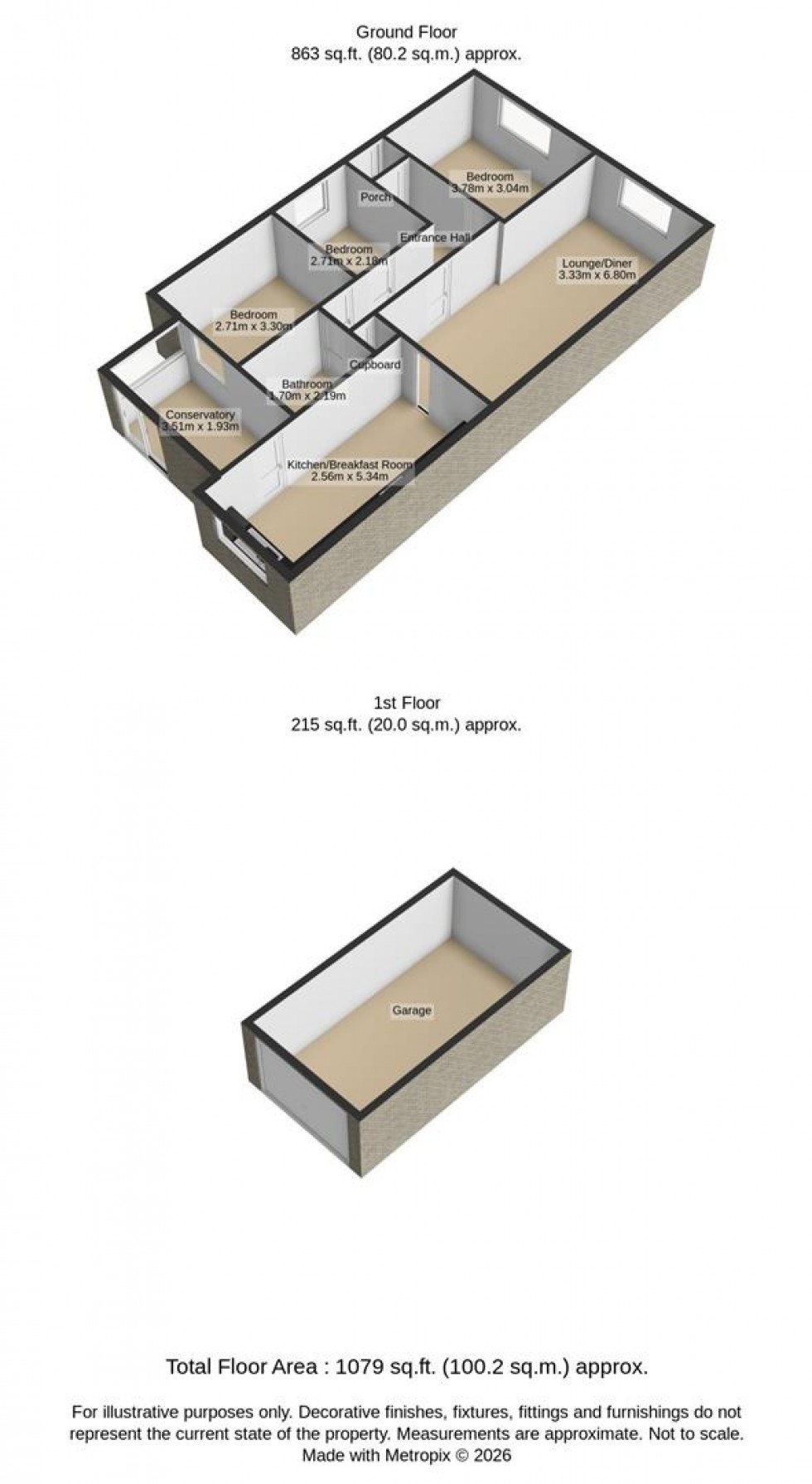Floorplan for Maskeleyne Way, Wroughton, Swindon