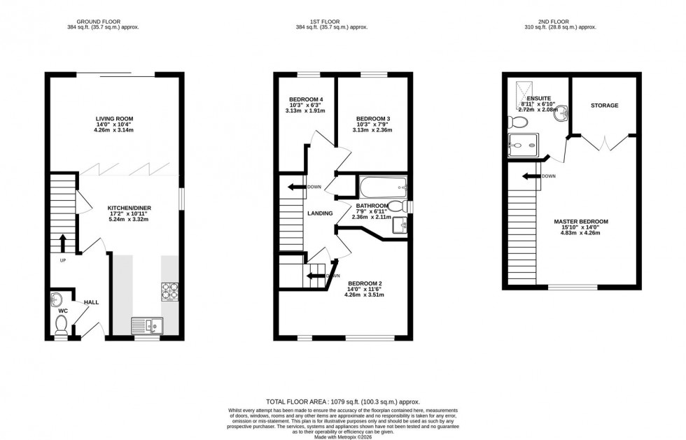 Floorplan for New Dawn Place, Swindon