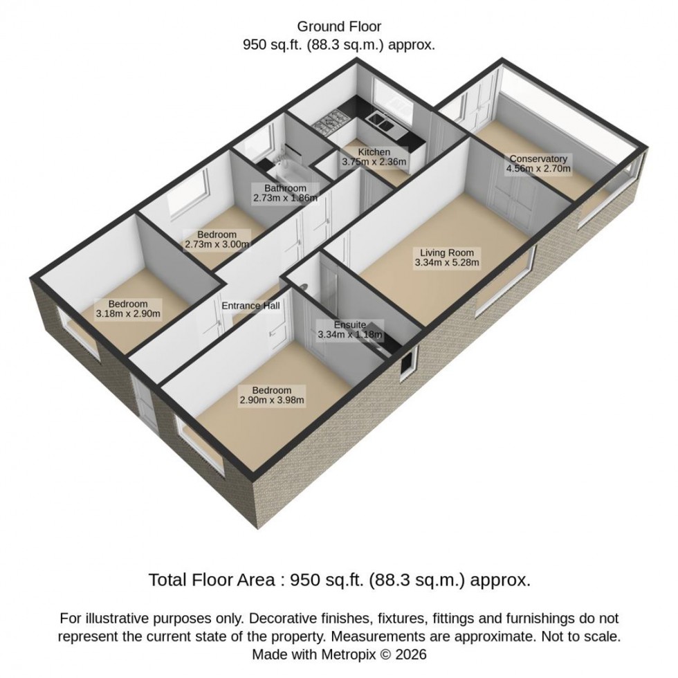 Floorplan for Egerton Close, Swindon