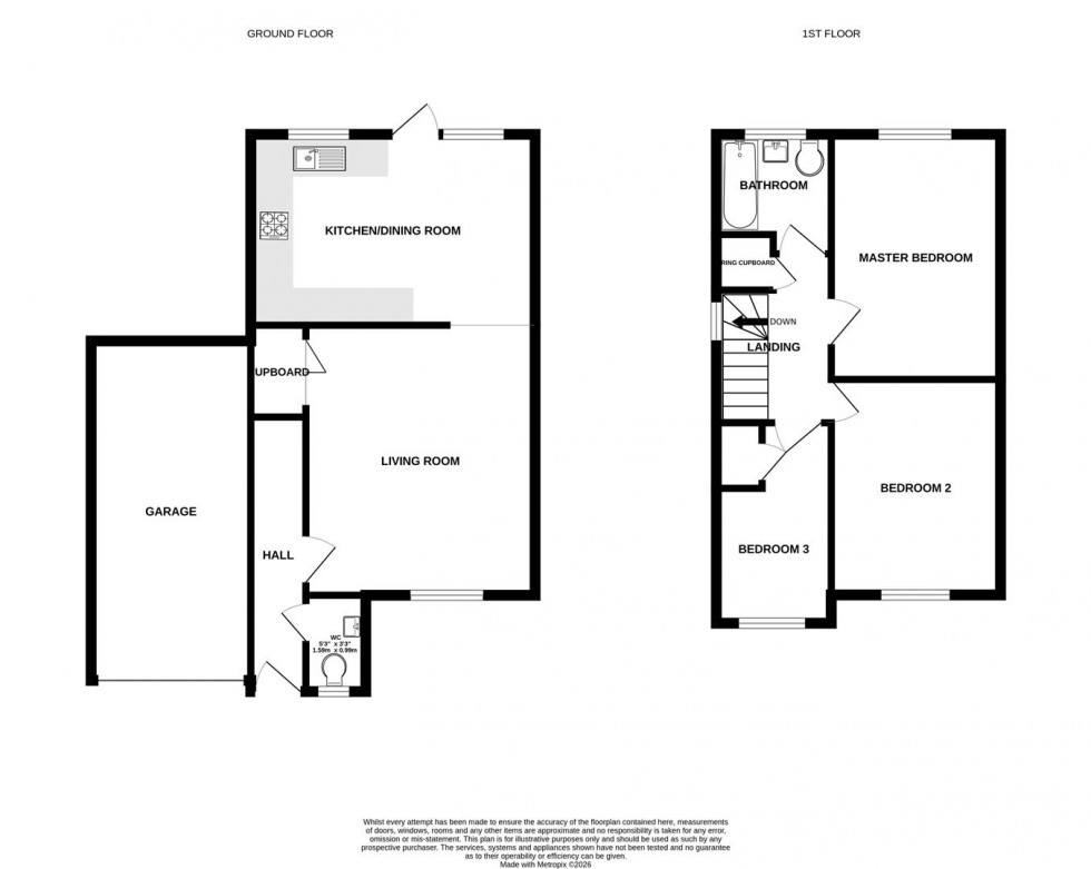 Floorplan for Haddon Close, Grange Park, Swindon