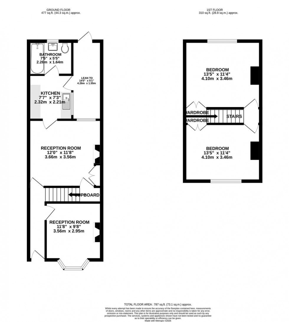 Floorplan for Roseberry Street, Swindon