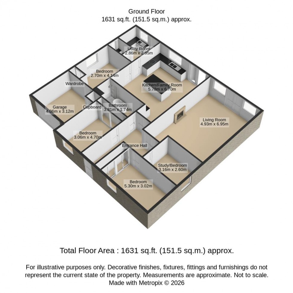 Floorplan for Chestnut Springs, Lydiard Millicent, Swindon